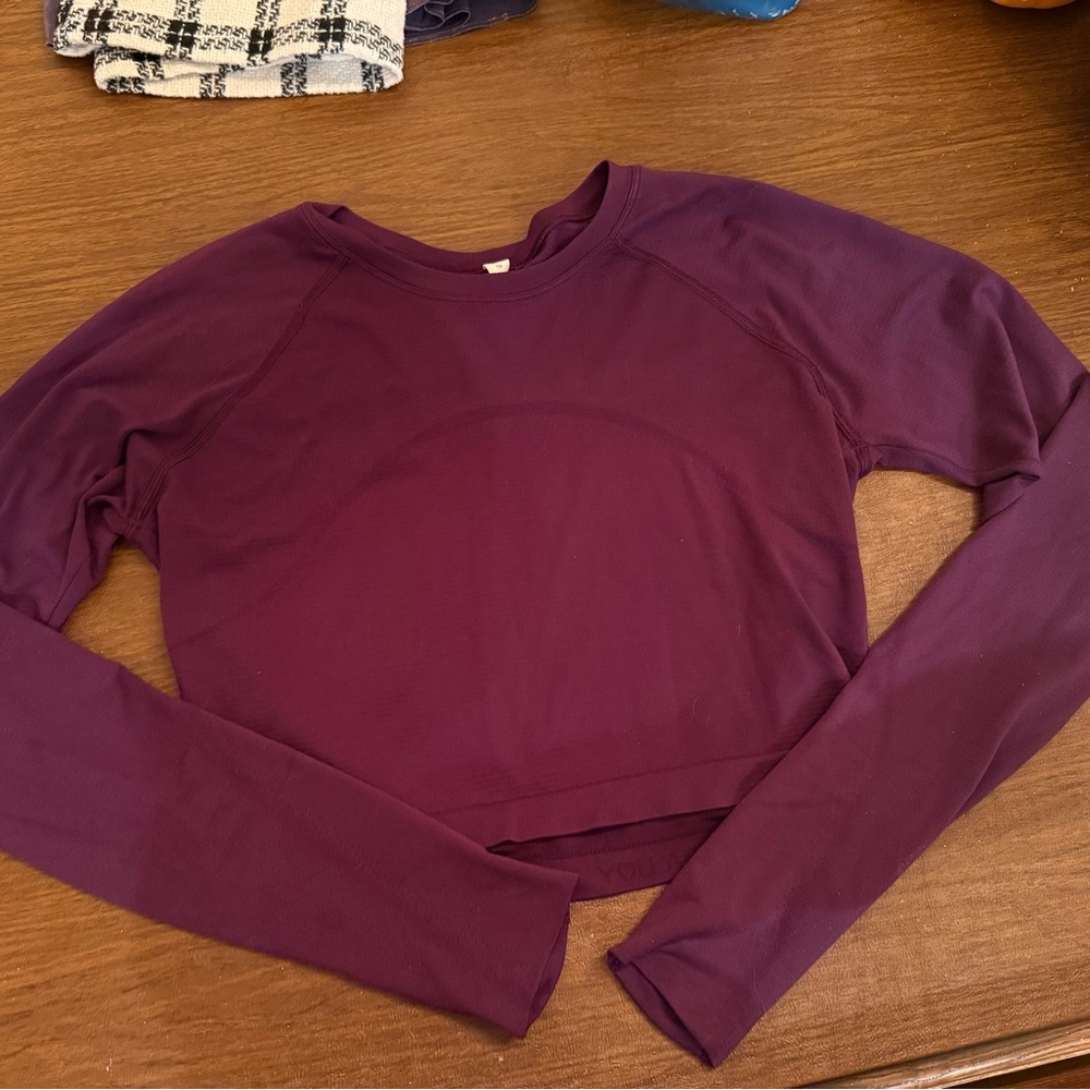 lululemon athletica Dark Purple Long Sleeve Top